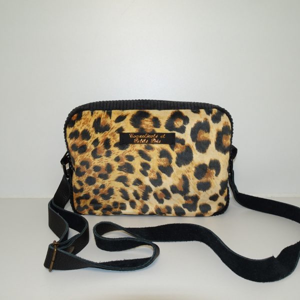 sac rectangle léopard