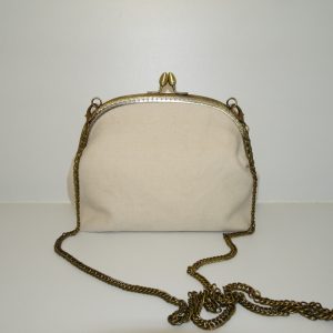 Sac vintage toile beige