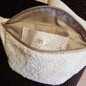 sac banane moumoute blanche