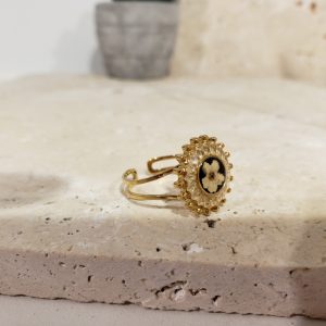 bague soleil, fleur