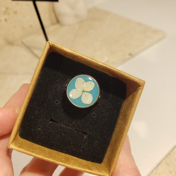 bague bleue, hortensia - Image 2
