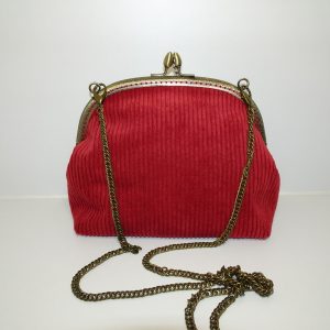 sac velours rouge