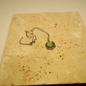 collier vert hortensia