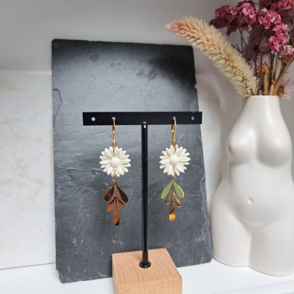Boucles d'oreilles Marguerites - Image 3