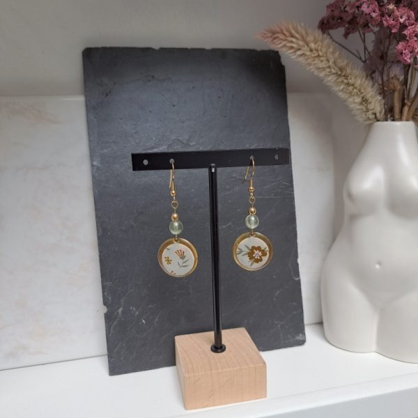 Boucles d'oreilles vert d'eau