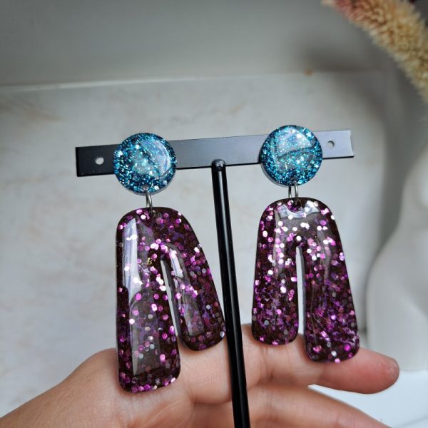 Boucles d'oreilles paillettes - Image 3