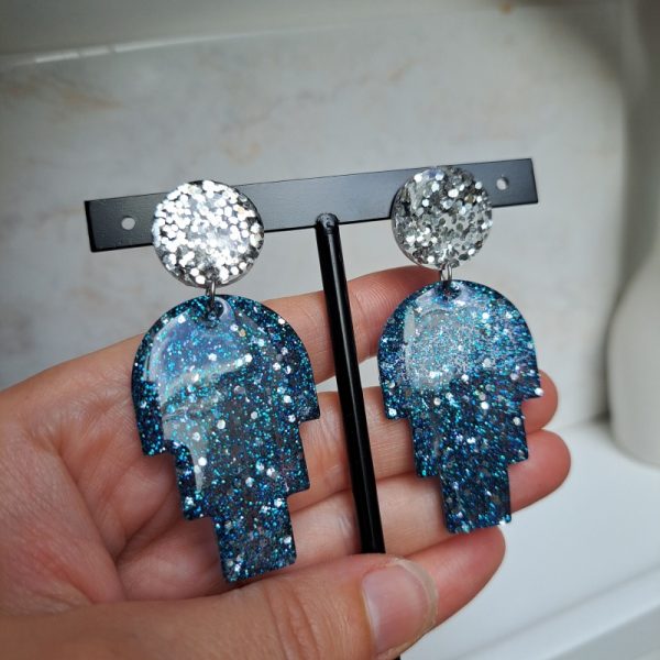 Boucles d'oreilles paillettes - Image 3