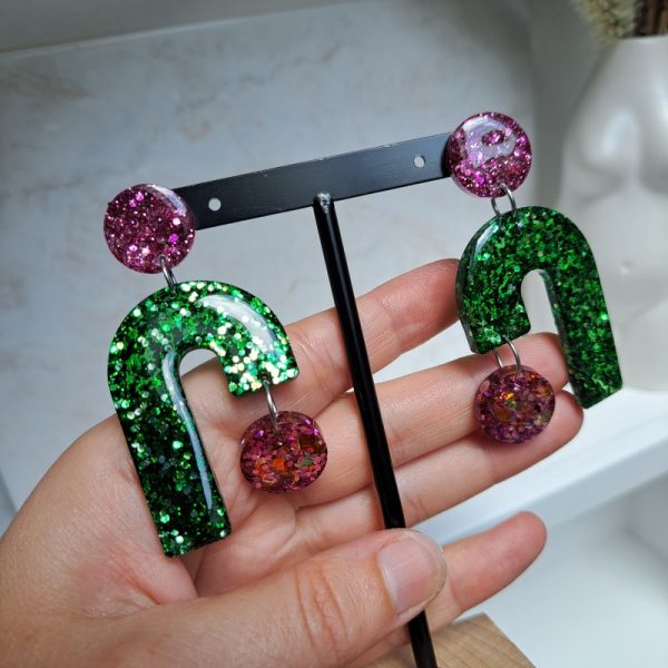 Boucles d'oreilles paillettes - Image 3