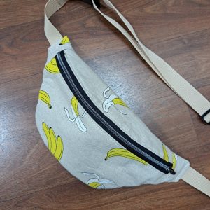 Sac banane « banane » beige
