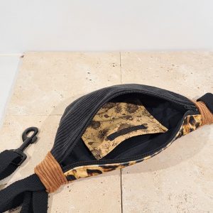 sac banane léopard
