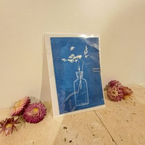 carte fleurs vase