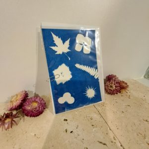 carte feuilles et fleurs