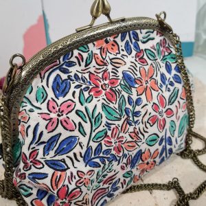 sac fleurs aquarelles inspi vintage