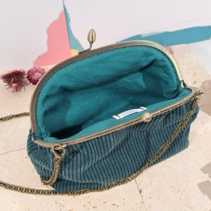 sac velours vert inspi vintage
