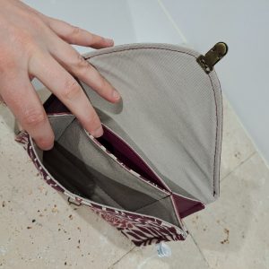 portefeuille couleur prune