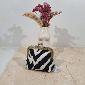 bourse zèbre inspi vintage
