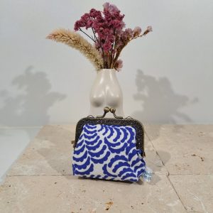 bourse bleue vintage