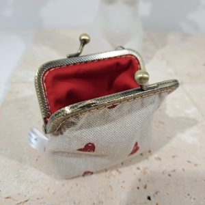 bourse cœur vintage