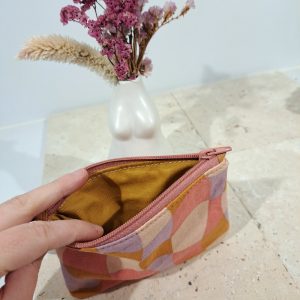 porte monnaie damier pastel